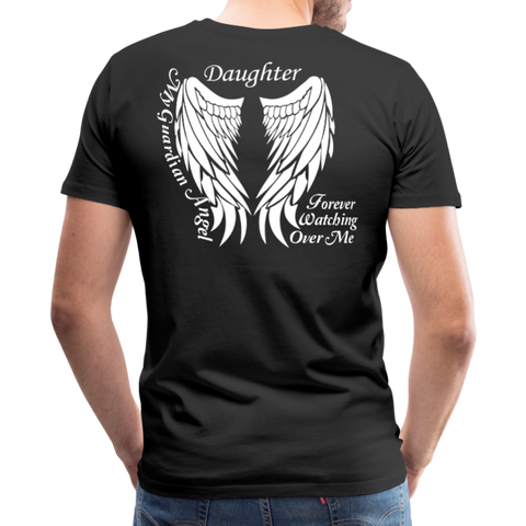 Daughter Guardian Angel Men's Premium T-Shirt (CK1606) - black