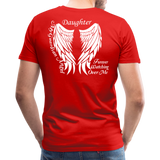 Daughter Guardian Angel Men's Premium T-Shirt (CK1606) - red