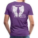 Daughter Guardian Angel Men's Premium T-Shirt (CK1606) - purple