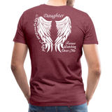 Daughter Guardian Angel Men's Premium T-Shirt (CK1606) - heather burgundy
