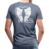 Daughter Guardian Angel Men's Premium T-Shirt (CK1606) - heather blue