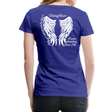 Daughter Guardian Angel Women’s Premium T-Shirt (CK1606) - royal blue