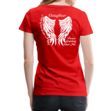 Daughter Guardian Angel Women’s Premium T-Shirt (CK1606) - red