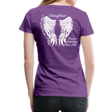 Daughter Guardian Angel Women’s Premium T-Shirt (CK1606) - purple