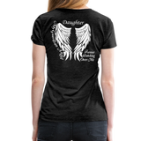 Daughter Guardian Angel Women’s Premium T-Shirt (CK1606) - charcoal gray
