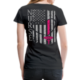 Nurse Flag Shirt Women’s Premium T-Shirt (CK1819) - black