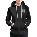 Nurse Flag Caduceus Stethoscope Heart Women’s Premium Hoodie (CK1822) - black