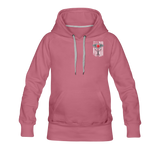 Nurse Flag Caduceus Stethoscope Heart Women’s Premium Hoodie (CK1822) - mauve