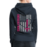 Emergency Nurse Flag Women’s Premium Hoodie (CK1823) - navy