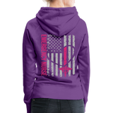 Emergency Nurse Flag Women’s Premium Hoodie (CK1823) - purple