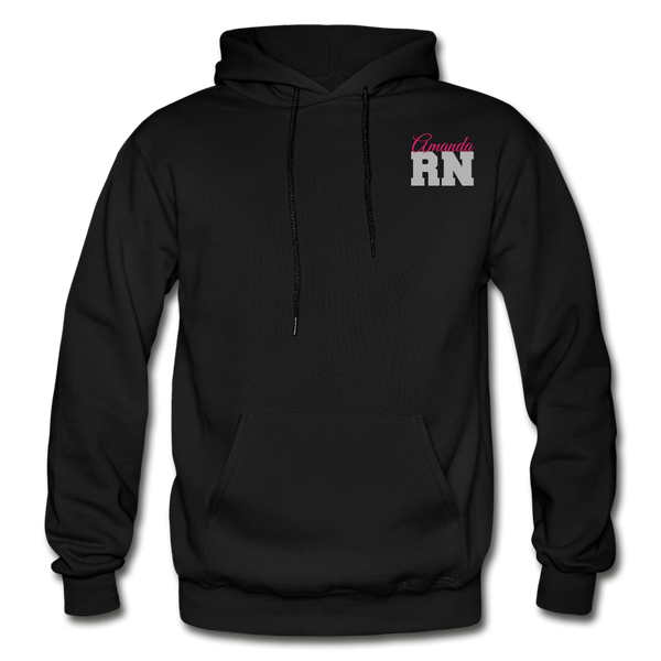 Amanda RN Gildan Heavy Blend Adult Hoodie - black