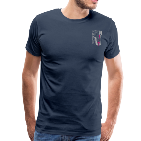 Nurse Flag Men's Premium T-Shirt (CK1213) - navy