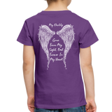 My Daddy Gone But Forever in My Heart Toddler Premium T-Shirt (CK1825) - purple