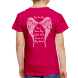 My Daddy Gone But Forever in My Heart Toddler Premium T-Shirt (CK1825) - dark pink