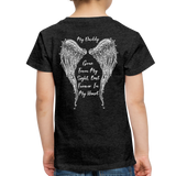 My Daddy Gone But Forever in My Heart Toddler Premium T-Shirt (CK1825) - charcoal gray