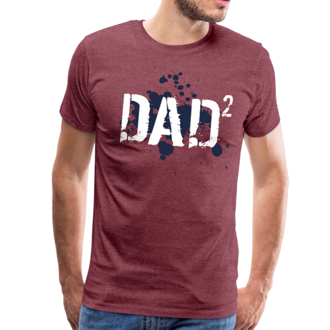 Dad Squared Men's Premium T-Shirt (CK1503) - heather burgundy