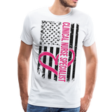 Clinical Nurse Specialist Flag Men's Premium T-Shirt (CK1561) - white