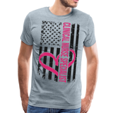Clinical Nurse Specialist Flag Men's Premium T-Shirt (CK1561) - heather ice blue