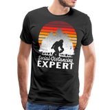 Bigfoot Social Distancing Expert Men's Premium T-Shirt (CK1826) - black