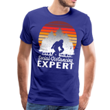 Bigfoot Social Distancing Expert Men's Premium T-Shirt (CK1826) - royal blue