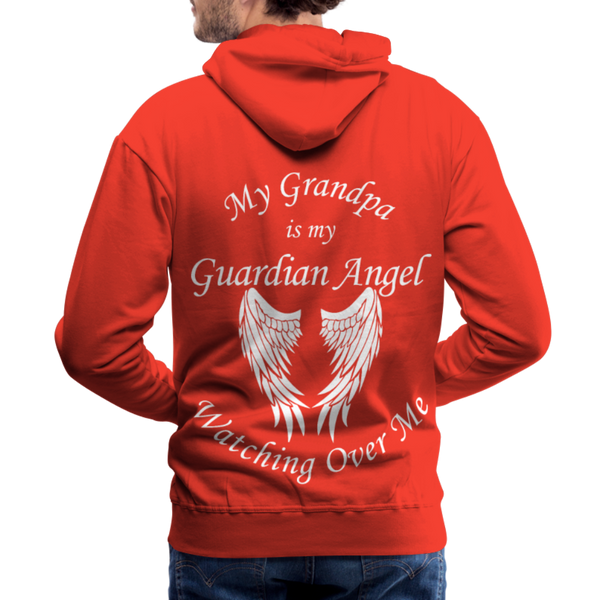 Grandpa Guardian Angel Men’s Premium Hoodie (CK1371) - red