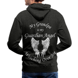Grandpa Guardian Angel Men’s Premium Hoodie (CK1371) - charcoal gray