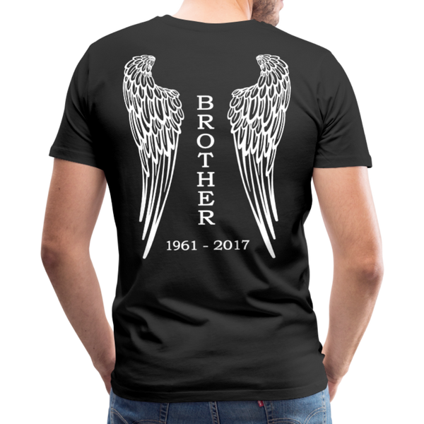 Brother Angel Wings Men's Premium T-Shirt - black