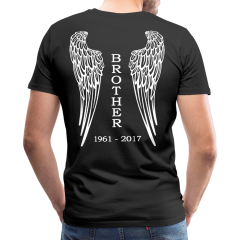 Brother Angel Wings Men's Premium T-Shirt - black