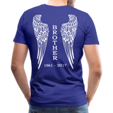 Brother Angel Wings Men's Premium T-Shirt - royal blue