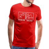 Funny Fishing Shirt Men's Premium T-Shirt (KS1002) - red