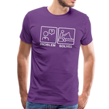 Funny Fishing Shirt Men's Premium T-Shirt (KS1002) - purple