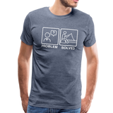 Funny Fishing Shirt Men's Premium T-Shirt (KS1002) - heather blue