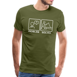 Funny Fishing Shirt Men's Premium T-Shirt (KS1002) - olive green