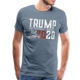 Trump 2020 Men's Premium T-Shirt (CK1568) - steel blue
