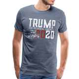 Trump 2020 Men's Premium T-Shirt (CK1568) - heather blue