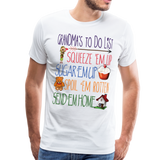 Grandma's ToDo List Men's Premium T-Shirt (CK1610) - white