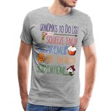 Grandma's ToDo List Men's Premium T-Shirt (CK1610) - heather gray