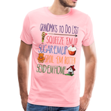 Grandma's ToDo List Men's Premium T-Shirt (CK1610) - pink