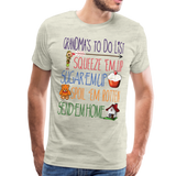 Grandma's ToDo List Men's Premium T-Shirt (CK1610) - heather oatmeal