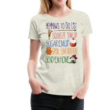 Memaw's ToDo List Women’s Premium T-Shirt (CK1617) - heather oatmeal