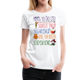 Mimi's ToDo List Women’s Premium T-Shirt (CK1615) - white