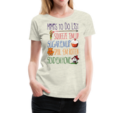 Mimi's ToDo List Women’s Premium T-Shirt (CK1615) - heather oatmeal