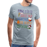 Memaw's ToDo List Men's Premium T-Shirt (CK1617) - heather ice blue