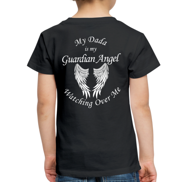 My Dada is my Guardian Angel Toddler Premium T-Shirt - black