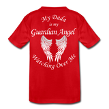 My Dada is my Guardian Angel Kids' Premium T-Shirt - red