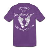 My Dada is my Guardian Angel Kids' Premium T-Shirt - purple