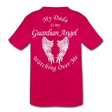 My Dada is my Guardian Angel Kids' Premium T-Shirt - dark pink
