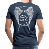 My Dad Gone From Sight Men's Premium T-Shirt (CK1801) - navy