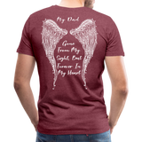 My Dad Gone From Sight Men's Premium T-Shirt (CK1801) - heather burgundy