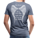 My Dad Gone From Sight Men's Premium T-Shirt (CK1801) - heather blue